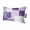 Purple White Gray, variant on 1 Pack Outdoor Waterproof Throw Pillows for Head,Coastal Ocean Starfish Shell Conch Cushion Cases with Insert&Straps Neck Pillows for Patio Chaise Lounge Recliner Chair,Summer Beach Marine Theme