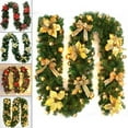 2.7M Wedding Decorated Light Up Wreath Garland Xmas Decor Fireplace