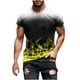 thumbnail image 1 of Mens Casual Pantalones Cortos Cuello Redondo Gradación Impresión Suéter Camiseta, Blusa Deportiva de Fitness para Hombres, 1 of 5