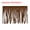 Coffee Brown 4", variant on Uxcell 2 Yards 4 inch PU Leather Fringe Trim 2Pcs DIY Tassel Fringe for Sewing, Dark Green