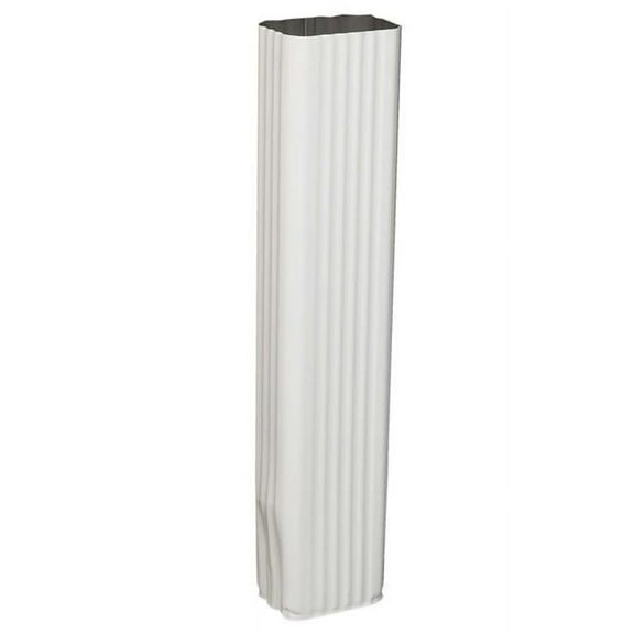 Amerimax 5757901 3 x 4.25 x 15 in. White Aluminum Downspout Extension