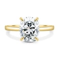thumbnail image 2 of 3.00Ct Elongated Cushion Cut Lab-Grown Diamond Engagement Ring, Hidden Halo, 14K Yellow Gold, 2 of 7