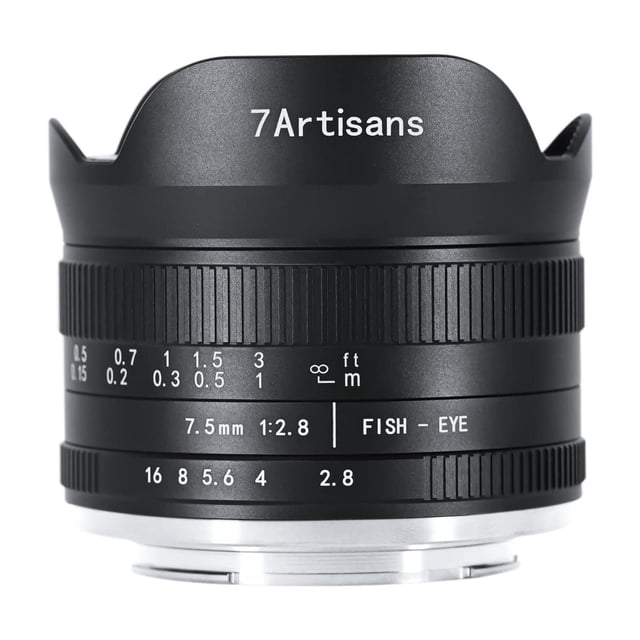 Cámara sin Espejo 7artiss APS-C F2.8 Mark II Ojo de Pez para Panasonic y Olympus M4/3