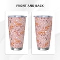 thumbnail image 3 of Susaid Beautiful Fox Print 20oz Car Cup,Insulated Coffee Cup Fully Spill Proof Travel Coffee Mug, Stainless Steel Tumbler for Work Home Outdoor Car-Without Straw, 3 of 8