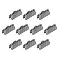 thumbnail image 1 of Unique Bargains 50Pack Ribbon Crimp Clamp Ends 16mm Cord End Clasp for DIY Craft Metallic Black, 1 of 7