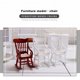thumbnail image 5 of Chaise Longue de madera, muebles en miniatura para casa de muñecas 1/12, juguetes de juego DIY para niños Ndcxsfigh  libre de BPA, 5 of 8