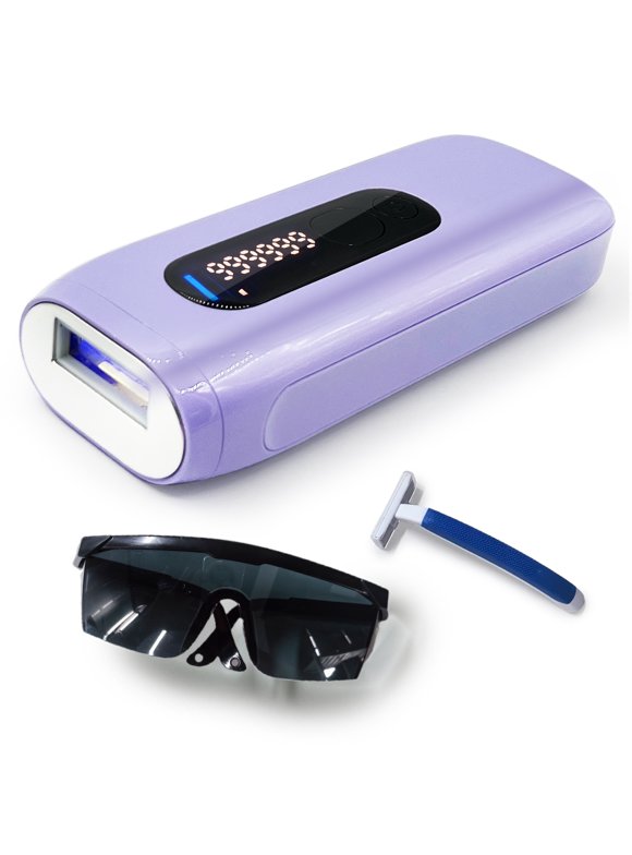 Laser Hair Removal, IPL Hair Removal Device for Women and Men, Permanent Ice-Cooling At-Home Hair Removal for Leg, Facial, Arms, Whole Body Use, 5 Energy Levels
