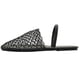 thumbnail image 2 of Fishnet Mules Shoes Sandalias Planas Malla para Mujer Punta Redonda Con Correa El Verano, 2 of 9