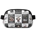 thumbnail image 1 of Sac Banane Highland Cow – Sac de Taille Imperméable avec Design Rustique de Ferme – Sac Ceinture Réglable pour Voyage, Course et Festivals, 1 of 4