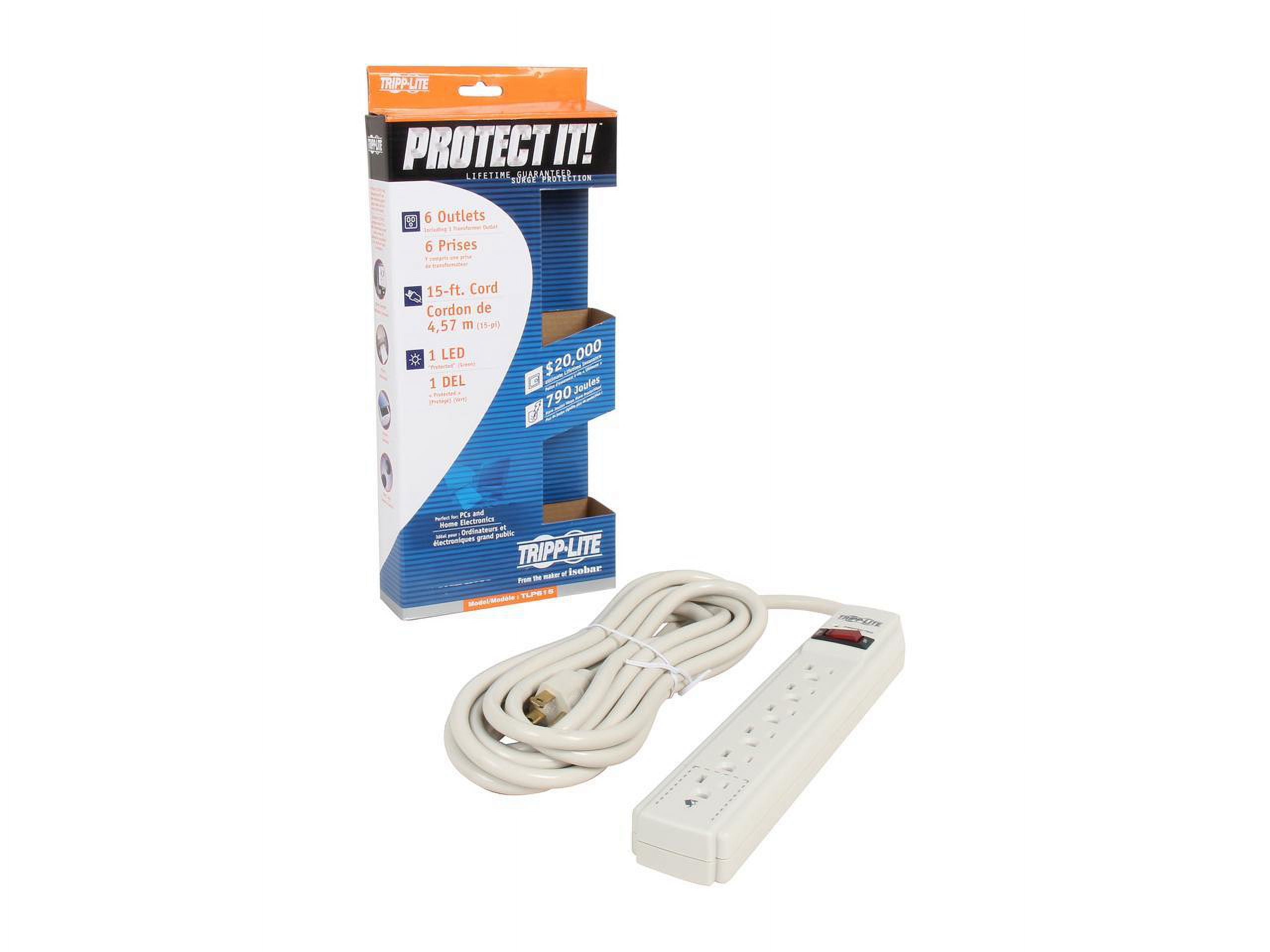 Tripp Lite Protect It! 6-Outlet Surge Protector, 790 Joules