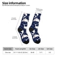 thumbnail image 4 of Goofa Angry Shark Printed Men's Crew Socks, Soft Durable Breathable Moisture-Wicking with Odor Control Cotton socks, 4 of 9