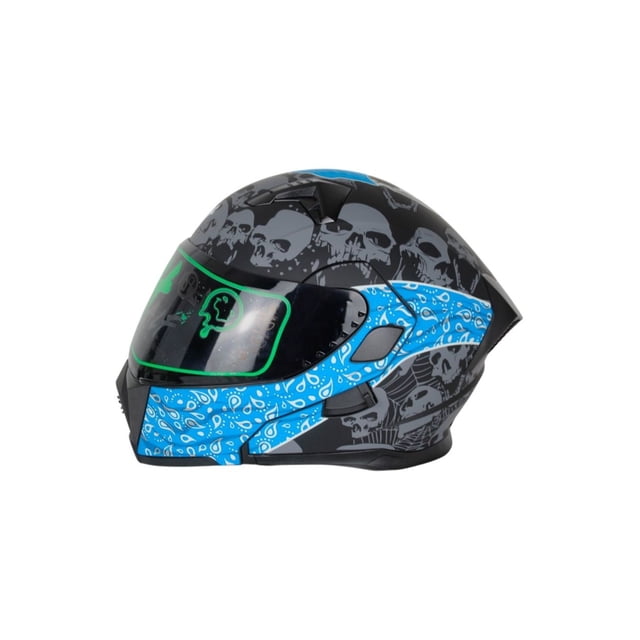 Casco Abatible Bandido Blue DOT M