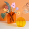 thumbnail image 2 of Yoone Flower Vase Colorful Exquisite Workmanship Geometric Nordic Rainbow Acrylic Vase for Home, 2 of 6