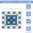 thumbnail image 4 of Mexican Talavera Ceramic Pattern Washcloth 12x12in Set, 4 Pack Absorbent Cotton Towel Square Kitchen Dishes Towels, Soft Cleaning Face Hand Towel Fast Drying, 4 of 7