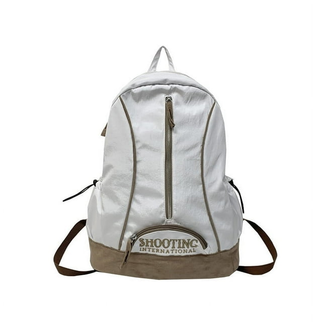 Fashion Backpack Large Capacity Versatile Daypack Nylon Student Bag(Green)