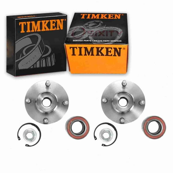 2 pc Timken HA590263K Wheel Bearing Hub Assembly for 403.61001 518510 718510 725-0242 7S4Z1104A 98AB1215AB 98AB1215AB/BB BR930263K YS4Z1104AA YS4Z1215BA Driveline Axle Axles Hubs