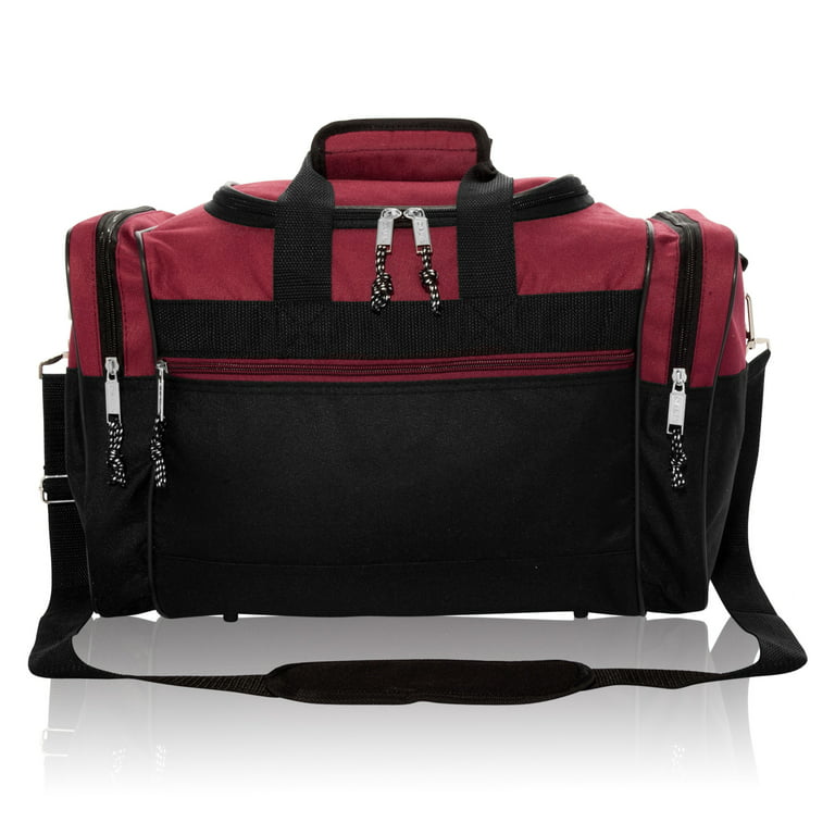 DALIX 17 Blank Duffel Bag Duffle Travel Size Sports Durable Gym