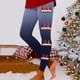 thumbnail image 1 of MKLEKYY Leggings para mujer Leggings para mujer Leggings de entrenamiento Pantalones con estampado navideño de bloques de color Leggings suaves y elásticos 2236, 1 of 4