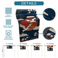 thumbnail image 6 of Japanese Style Table Runner 72 Inches, Modern Cranes Cherry Flower Wave Navy Blue Bed Runner Dresser Scarves Tabletop for Indoor Outdoor Parties/Ceremony/Banquet, 14" x 72", 6 of 8