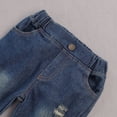thumbnail image 4 of Baby Boy Letter Print Hooded Sweater Jeans Sets, 4 of 6