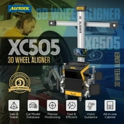 Autool XC505 3D Wheel Alignment Machine, Wheel Alignment & Balancing System with Voice Guidance, Car Model Database, Precise Positioning, Multilingual