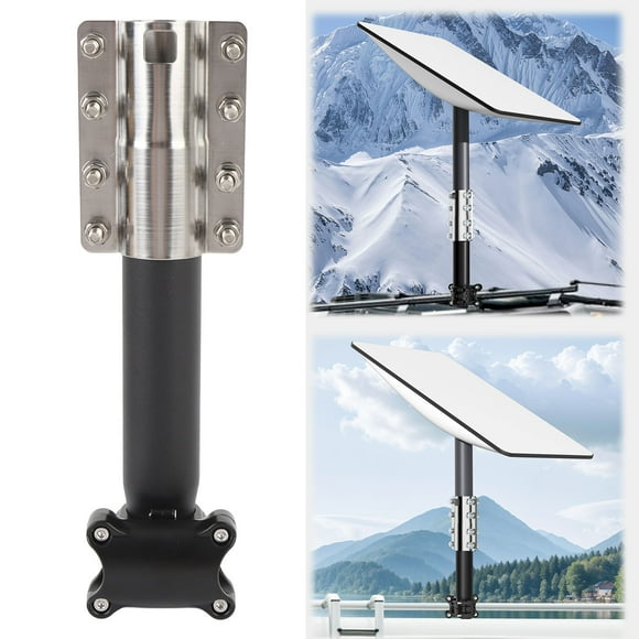 Kit de Montage de Poteau, Montage d'Échelle RV Sécurisé et Stable en Alliage d'Aluminium pour Rack pour Mini V1 V2 Antenne