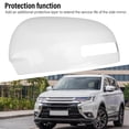 thumbnail image 4 of White Car Rearview Mirror Cover Cap With Turn Signals Hole Protective ABS Side Door Wing Mirror Cap Trim Replacement for Outlander 2013-2019, 4 of 7
