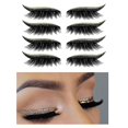 thumbnail image 1 of 4 pares de pegatinas de pestañas reutilizables, delineador de ojos brillante, cinta Invisible, herramienta de maquillaje autoadhesiva, 1 of 5