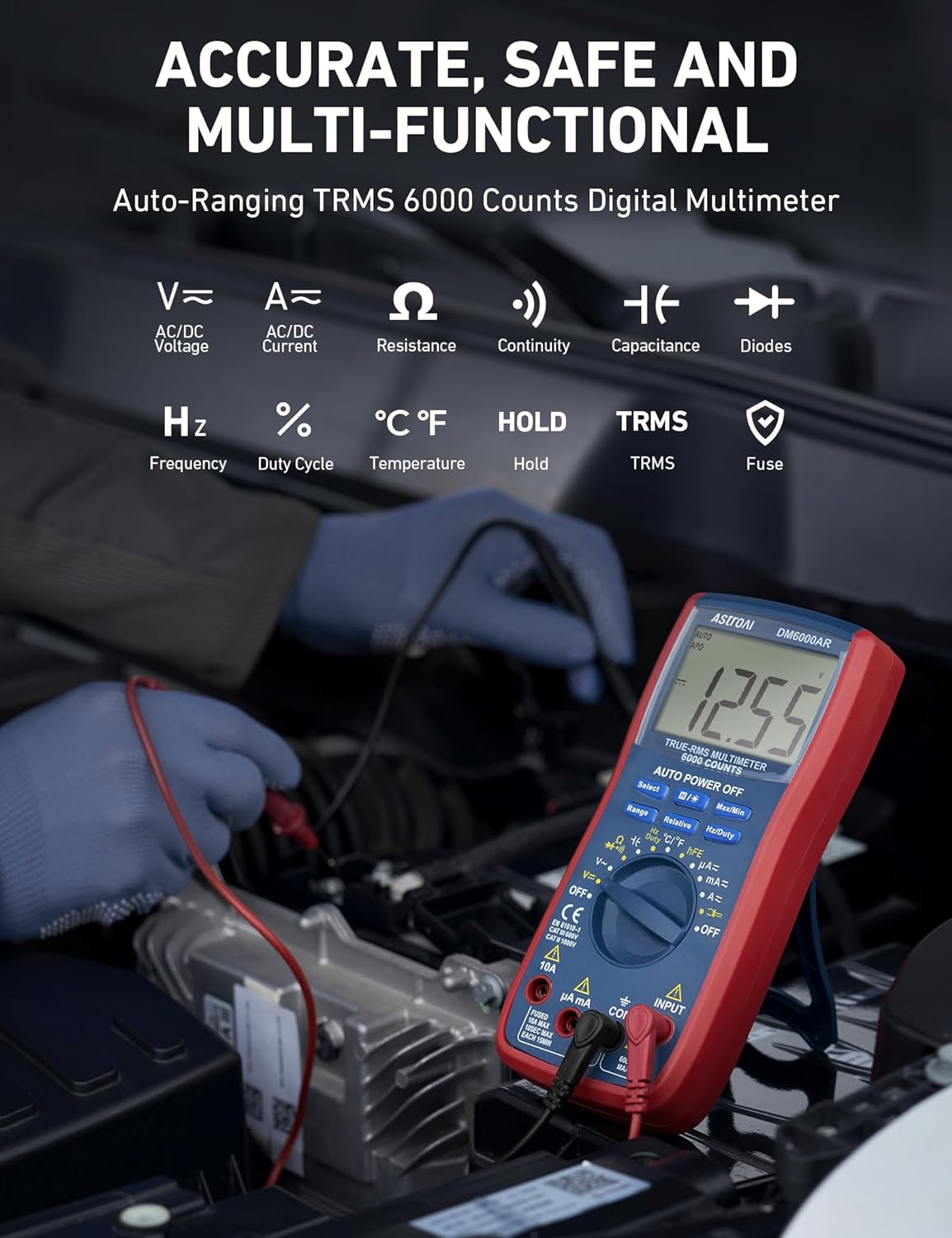 AstroAI Digital Multimeter 6000 Counts TRMS photo 6