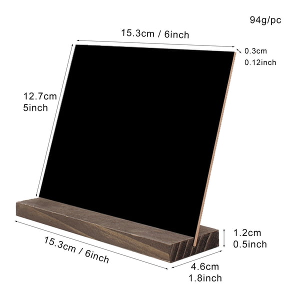 NIAIZEK Double-Sided Small Chalkboard Message Board for Home, Office, Kitchen, Classroom - 1 Set, Reusable Writing