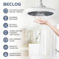thumbnail image 2 of BECLOG Ventilador Techo con Luz y Control Remoto Interiores, 10" E26 3 Colores Infinitamente Ajustables LED Mini Vent de Techo para Baño, Recámara, Sala de Estar, Cochera y Cocina, 2 of 5