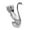 D, variant on Serving Spoons Stainless Steel Coffee Spoon Fruit Fork Stainless Steel Bar Dessert Spoon with Swan Rack Household Tableware Stainless Steel Serving Spoons Coffee Spoons for Coffee Bar