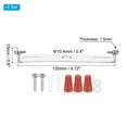thumbnail image 2 of Uxcell 120mm (4.72") Universal Light Fixture Mounting Bracket Kit, Light Crossbar Round Ceiling Plate with Screw 4 Set, 2 of 7