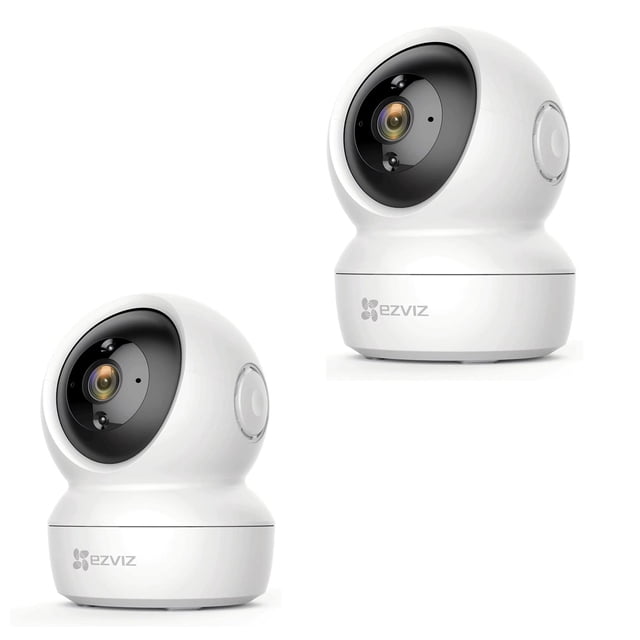 KIT DE 2 CAMARAS DE VIGILANCIA EZ VIZ 1080P FHD SOPORTA MAX-256GB MICRO SD BLANCO CS-C6N-A0-1C2WFR