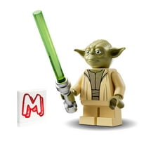 LEGO Star Wars The Clone Wars Minifigure - Yoda with Open Robe and Green Lightsaber (75360)