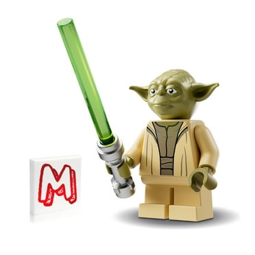 LEGO Star Wars The Clone Wars Minifigure - Yoda with Open Robe and Green Lightsaber (75360)