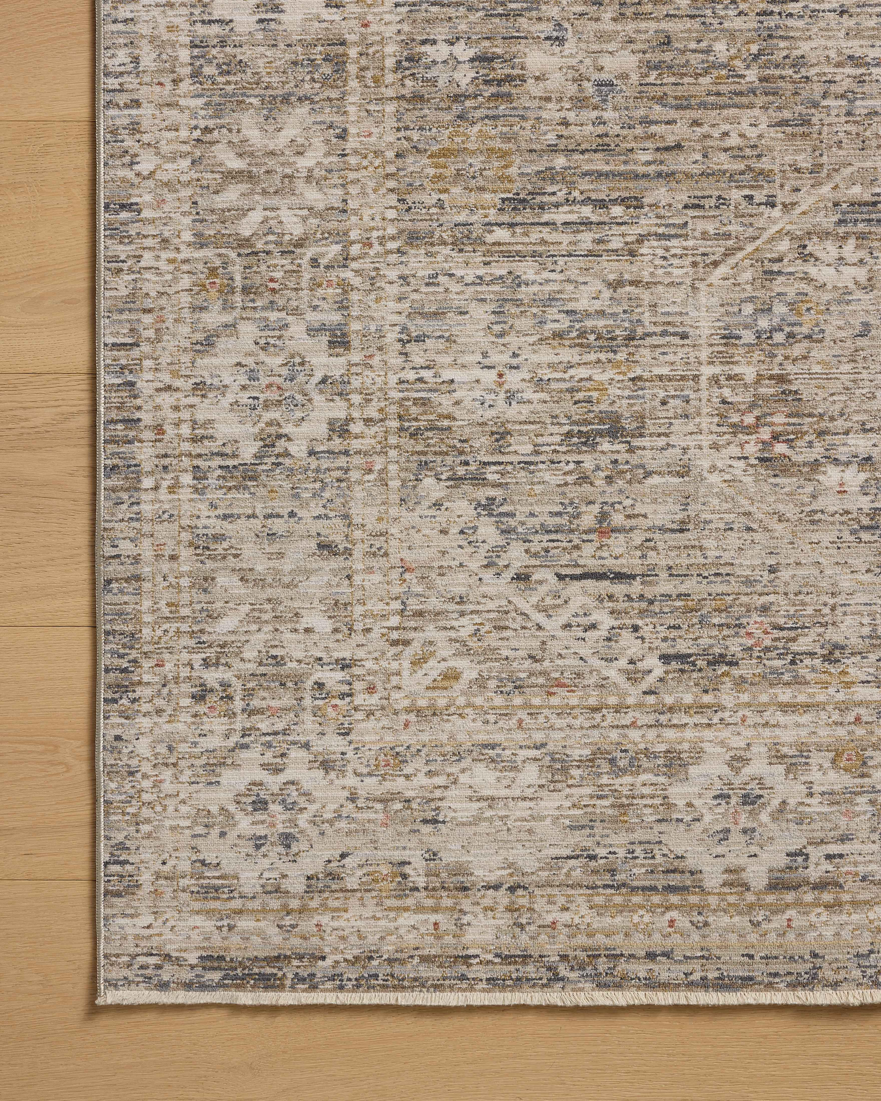 Chris Loves Julia x Loloi Ida Taupe / Multi 2'-7" x 10'-0" Runner Rug
