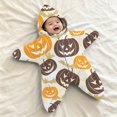 thumbnail image 2 of YunPes Starfish Baby Onesie Spooky Season Funny Graphic Jumpsuit Soft Plush Fall Winter Cozy Outfits Infant Newborn Halloween Party Dress-Up Wear, 2 of 5