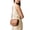 brown, variant on Women Saddle Crossbody Bag Wide Strap Color Block Shoulder Bag Casual Fashion Bag