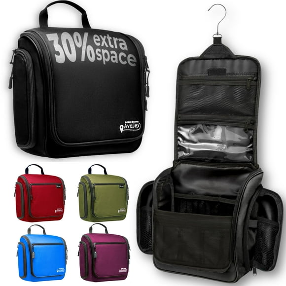 Organizador de artículos de tocador AvaJex, grande, impermeable, con 15 compartimentos