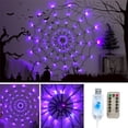 thumbnail image 2 of Halloween Lights Horror Halloween Web LED Lighting Modes Halloween Festival Theme Decoration Prop 4FT,for Halloween Decorations Indoor Outdoor Yard Garden Party, 2 of 9