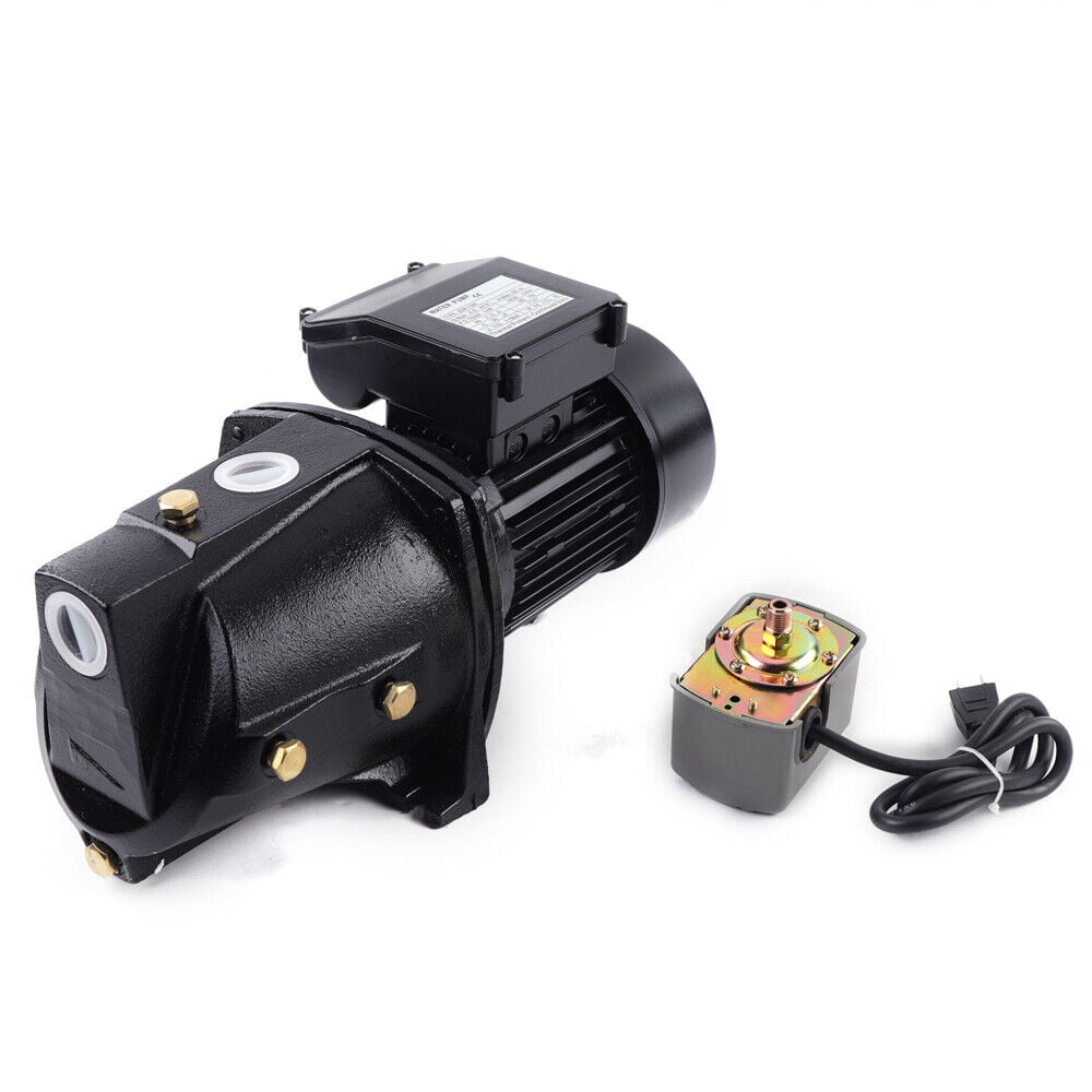 DENEST 1HP 750W Cast Iron Shallow Well Jet Pump Self-Priming Water Jet Pump Heavy Duty