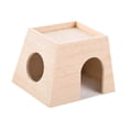 thumbnail image 2 of Bunblic Hamster Wooden House Small Animal Sleeping Nest Rutin Chicken Breeding Box Small Pets Habitat Hideout for Mouse Rutin Chicken A, 2 of 7