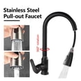 thumbnail image 4 of Stainless Steel Kitchen Faucet, Single Hole Pull Out Spout Kitchen Sink Mixer Tap, Cold Hot Dual Purpose Splash Proof Faucet ,Versatile Features, 4 of 7