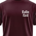 thumbnail image 2 of Rollin Hard Laidback Graphic T-Shirt (XX-Large, Burgundy), 2 of 4