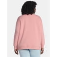 thumbnail image 3 of Terra & Sky Women's Plus Size Fleece Sweatshirt, Size 0X-5X, 3 of 5