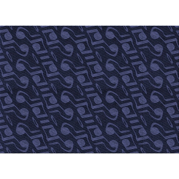 Ahgly Company Indoor Rectangle Patterned Deep Periwinkle Purple Area Rugs, 7' x 9'