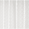 thumbnail image 6 of White Shower Curtain Fabric Textured Tufted Chevron Striped Bathroom Shower Curtains 72x72 inch, 6 of 8