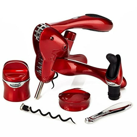 UPC 022578106014 product image for Metrokane Rabbit 6 Piece Wine Opener Tool Set - Glossy Red | upcitemdb.com