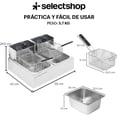 thumbnail image 5 of Freidora Aceite Eléctrica Doble 12 Lt Industrial 2500w Acero Inoxidable, 5 of 5